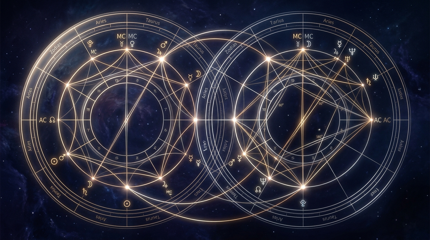 Synastry Aspects Explained: What the Angles Between Two Charts Actually Tell You